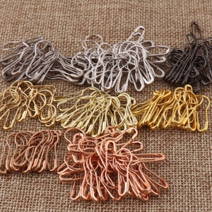 500 Stück Glühbirne Sicherheitsnadeln, Plating Birne Handwerk Sicherheitsnadel, Preisschild, Schmuckanhänger, Stichmarkierungen Metall Sicherheitsnadeln, Schleifen Charms Befestigungen (S3)