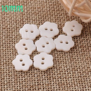 10 Shell Buttons,White Pearl Buttons 3/8&quot;(10mm)Round Shell Buttons,Natural Buttons,Cream Buttons,Sewing Buttons,Blazer,Sport Coat(18L)