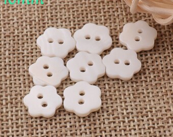 10 Shell Buttons,White Pearl Buttons 3/8"(10mm)Round Shell Buttons,Natural Buttons,Cream Buttons,Sewing Buttons,Blazer,Sport Coat(18L)