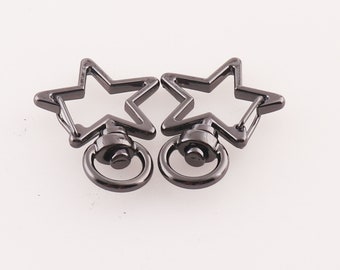 10 pcs Gunmetal Lobster Swivel Clasps,clasps for jewelry making,Metal Clasps Necklace Making Supplies-8mm*35mm