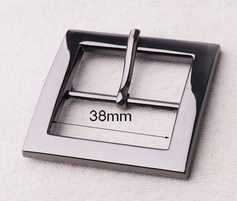 Prong Pin Belt Buckle 1 1//2/" 40 mm Luggage handbag purse bag Silver Metal New