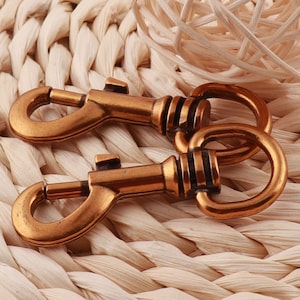 10 PCS Lobster Swivel Clasps,Copper Hook Clasps Claws,Carabiner clasps lanyard clip Purse Strap,Handbag Snap Purse Hook-5/8&quot;(15mm)(SP094)
