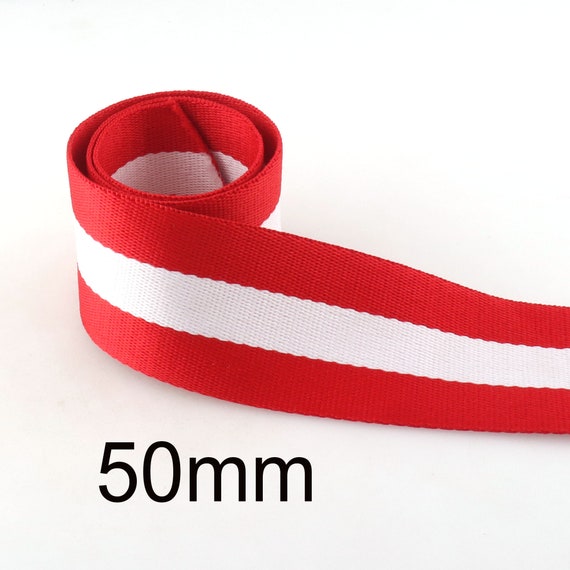 Rainbow Webbing Striped 50mm Soft Webbing 2 Inch Ribbon for Dog
