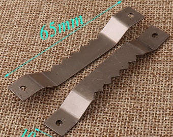 20PCS Straight hanging Photo frame accessories Hardware hook,65 mm BLACK Small thick single side Sawtooth hanging,for hanging Picture Frames