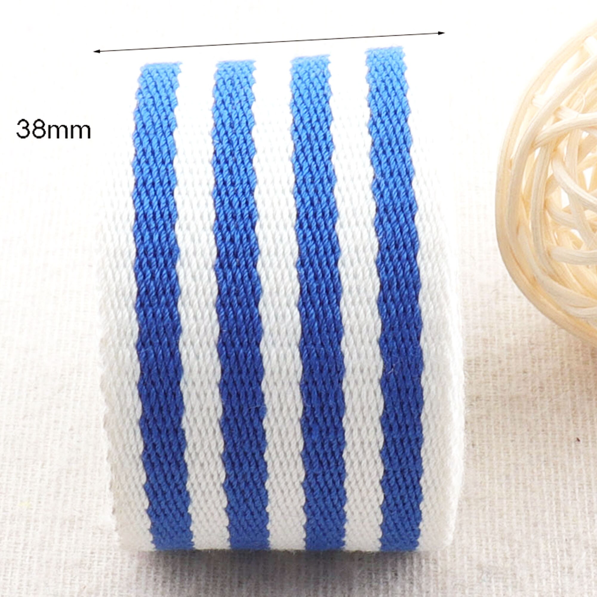 38mm webbing striped canvas strap woven canvas purse strap Etsy