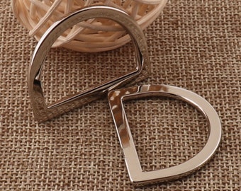 8 pcs Silver D Ring Buckles,30mm Flat D Rings,Webbing Purse Bag,Handbag Dog Collar,Handbag,Hardware,purse hardware,d-ring,metal d ring(DR1)