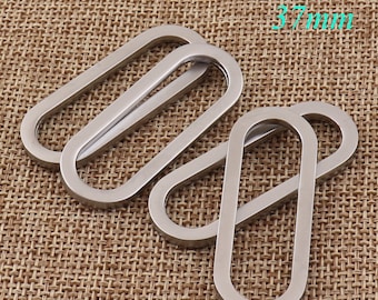 10 PCS Silver Rectangle Rings,1 1/2"Rectangular Wire Loops,Webbing Purse Handbag Bag Making Hardware Handbag(FK01)