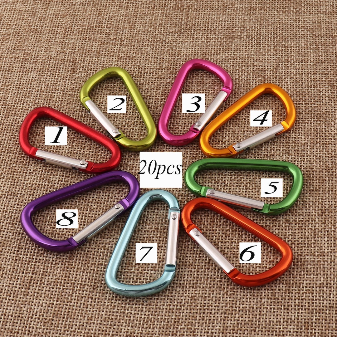10 Pcs Rainbow Colors Aluminum Carabiners,carabiner Clip Carabiner