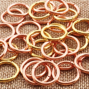 1/2&quot;(13mm)40pcs,Rose Gold/Gold O rings Buckles Choker Belt Collar Zipper Chain Choker Leather Belt Clasp Harness Handbag Key Chains(OR19)