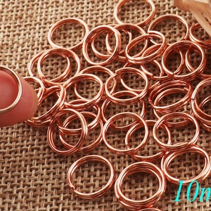 120pcs Rose Gold MINI Split Rings Key Ring,chain leather key ring,Key Rings key chain key ring,key chains key fob-10mm(kr11)