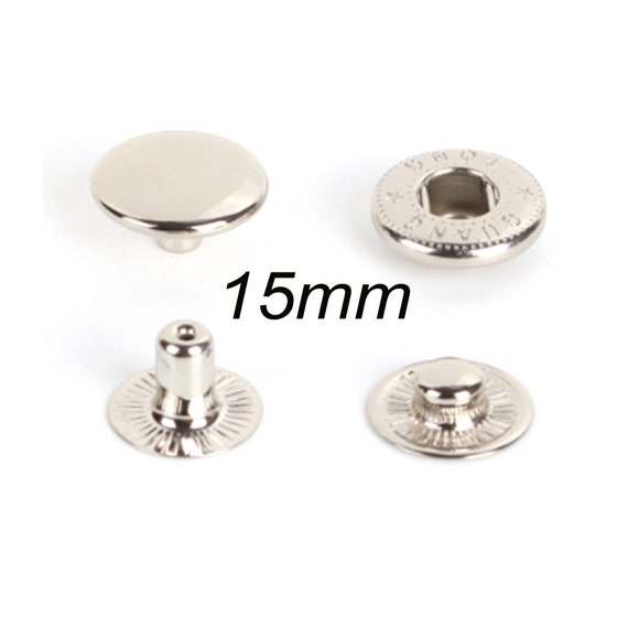 100sets-snap Jewelry-3/810mmsilver/black Snap Buttons-rapid Button-snap  Fasteners Round Buttons-clothes Buttons-hidden Buttons1008 