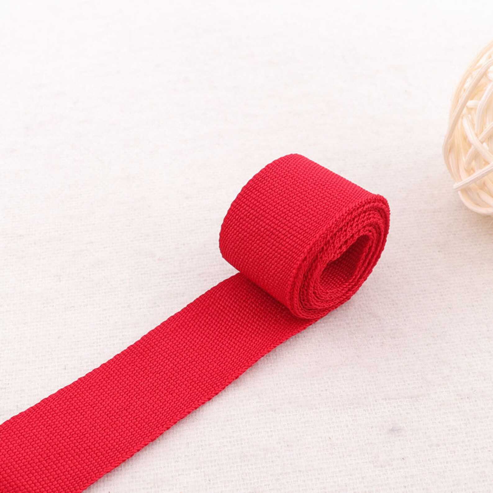 Thin bing3/420mm Red Woven Ribbon bing Fabric Etsy