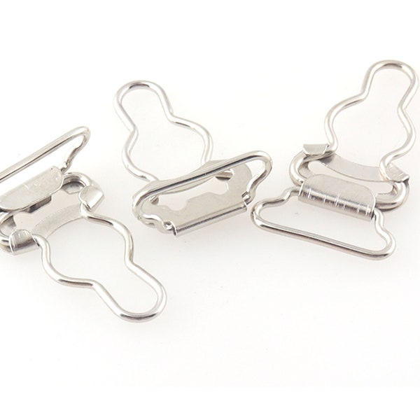 Boucles de réglage argentées 19 mm x 38 mm Boucles de salopette Clips de salopette Fixations Sangles, sangle, salopette de salopette Vêtements de travail Boucle de levage 4-20 PCS