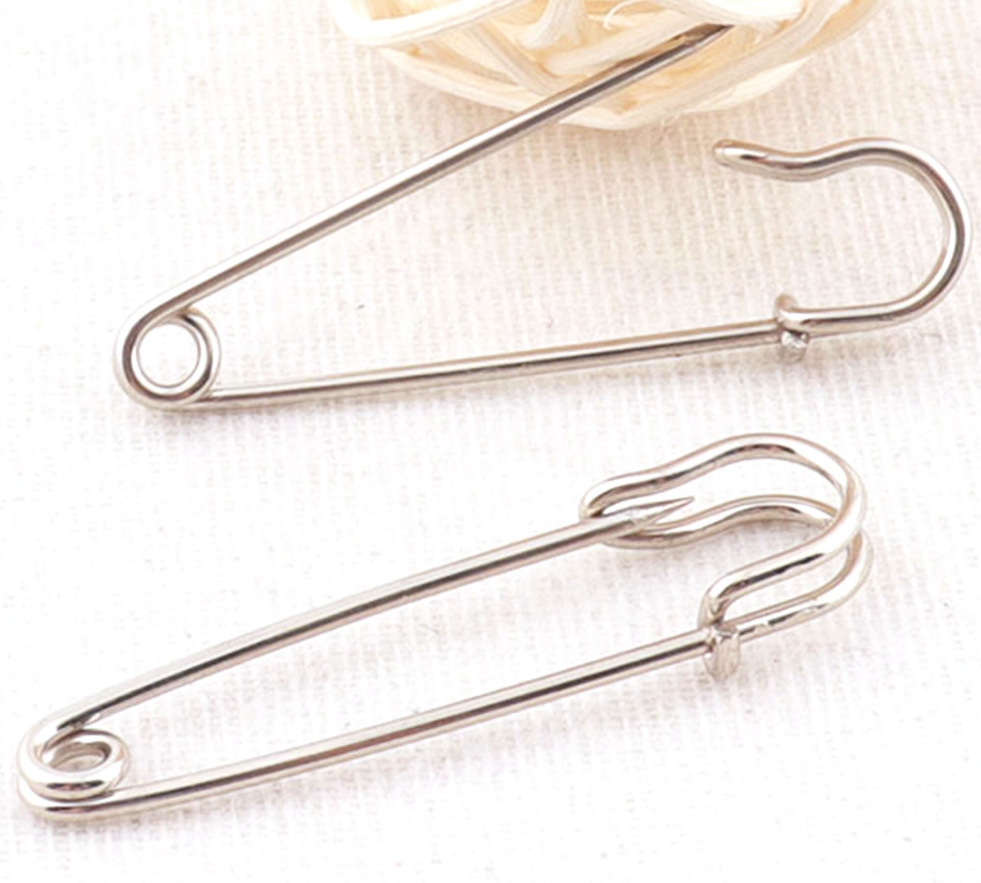 20 Pcs Metal Large Silver Safety Pinsbrooch Stitch Markers Etsy UK