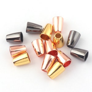 Gold/Rose Gold/Gunmetal Metal End Tips,Craft Cord End Locks Buckle Cap Rope Buckle,Connector Buckle Replacement DIY clothing accessories