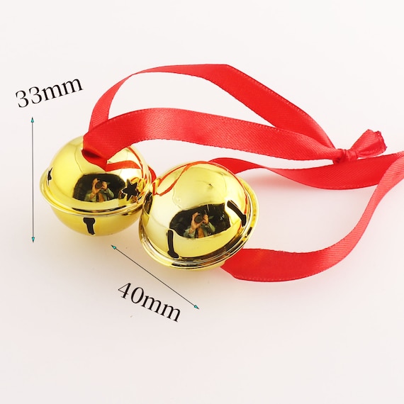 Jingle Bell Star Gold Jingle Bells 40mm Large Jingle Bell Bell