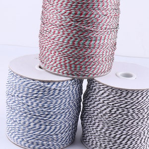 1 mm Three Twisted Cord,Twisted Satin Nylon Polyester Twine Cord Rope String Thread,bracelet cord jewelry cord-10yard-50 YARDS(rP12)