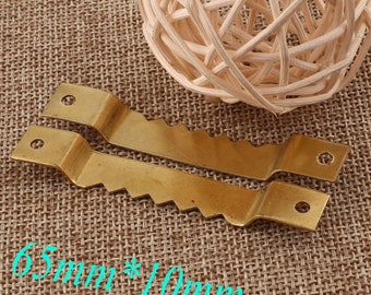 65 mm Gold Small thick single side Sawtooth hanging,20PCS Straight hanging,Sawtooth Hangers for hanging Picture Frames,Framing Hardware(h06)