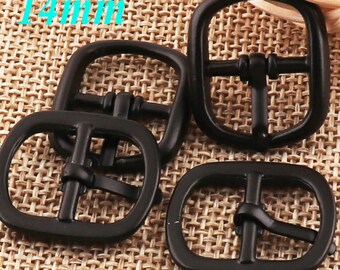 20 pièces boucle de barre centrale noire, attaches de boucle de sangle boucle de ceinture, boucles carrées boucle de sac sangles de boucle de chaussure-vente en gros (206)