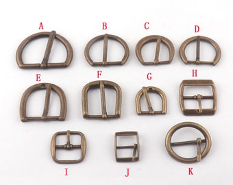 10 STÜCKE Bronze Schnallen, Verschlüsse Gürtel Schnalle Leder Erkenntnisse, Latzhose Schürzen Tasche Gepäck Gürtel Schnalle-35mm/25mm/23mm/20mm/15mm/18mm/14mm