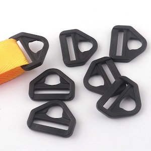 3/4"(19mm)Black Plastic Slide Buckles Strap Adjuster Buckle,D lock Buckle bag Buckle Plastic Buckle-10/50pcs(D185)
