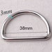 1.5 Silver Metal D-ring4 PCS D Ring Belt Purse - Etsy