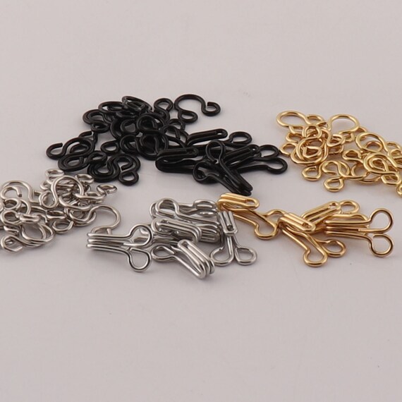 Hook Eye Closure,silver/black/gold Hook Eye,hook Eye Clasp,clothing Hook,sewing  Hook,metal Hook and Eye Sets,hook and Eye,hookswx300-3 