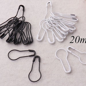 Safety Pins 28-40-50 Mm / Silver Safety Pins, Pear Shaped Pins