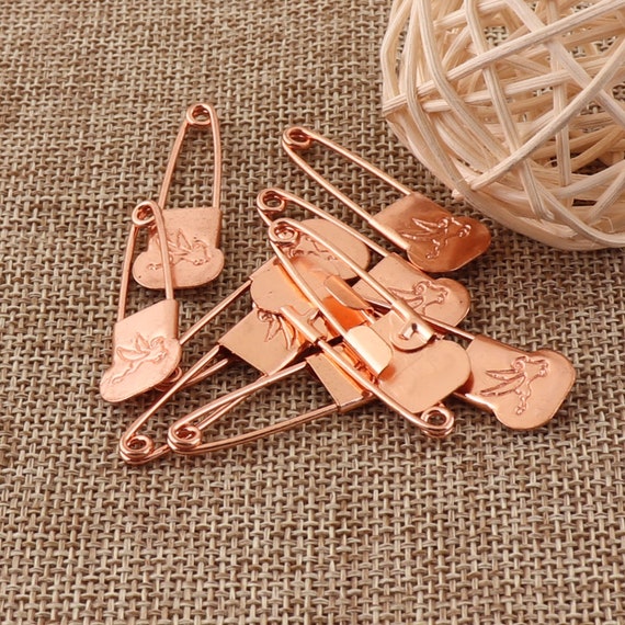 Small Safety pins Sewing pins - 35mm Brooch Stitch Markers Safety