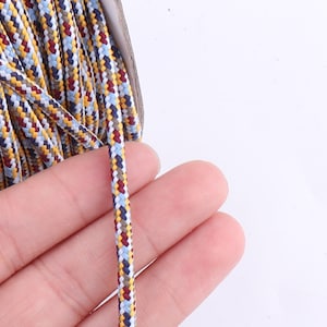 Face Mask Lanyard 3 mm Colored Spotted Rope Nylon Core Round Cord,Cord Beading String,Thick Drawstring Round Rope Trim Bracelet (rp21)