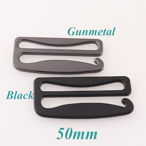 15mm/20mm/25mm/30mm/38mm/50mm Black/Gunmetal Metal G buckle G hooks Strap Slider Hooks ZINC Alloy G-Hook  2-10 PCS