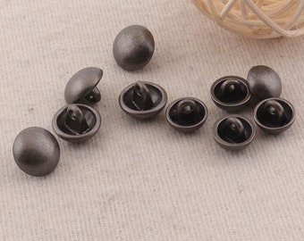 10pcs,Metal Buttons  -shank Ancient Vintage Jewelry Silver Metal Button Wrap Clasps Coat Sweater Clothing Leather 3/8"(10mm/12mm)(lb95/96)