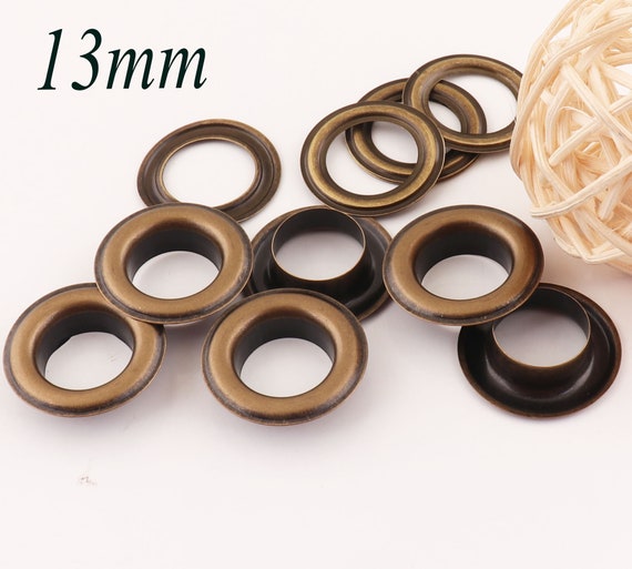 40 PCS Metal Eyelets Grommets With Washers Eyelets,antique Bronze Eyelets  and Grommets,for Eyelets Tunnels Canvas Bag Eyelets-13mmey34 