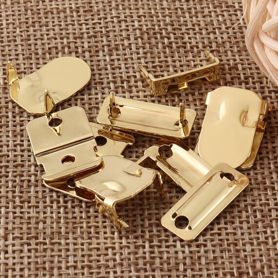 dress pants metal clasp 20 Sets Brass Gold Trousers Skirts Bars Fasteners Hook Eye Clasps,pants  Skirt Suit Pants Waistband Sewing Waistband Garment Hooks-5/8