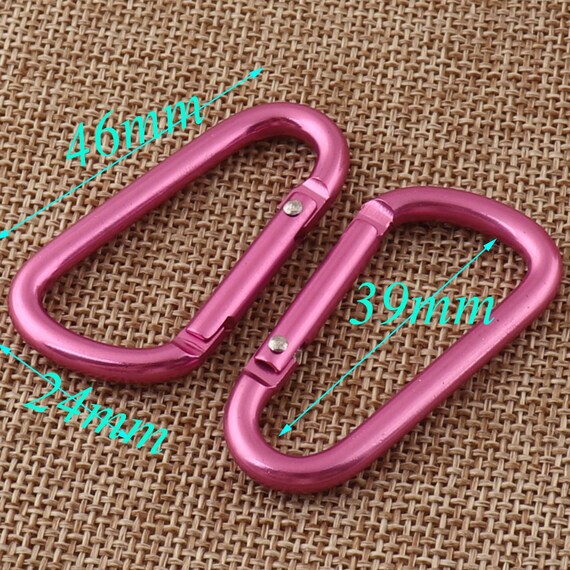 30 Pcs Rose Red Aluminum Carabiners Carabiner Gift,carabiner Clip