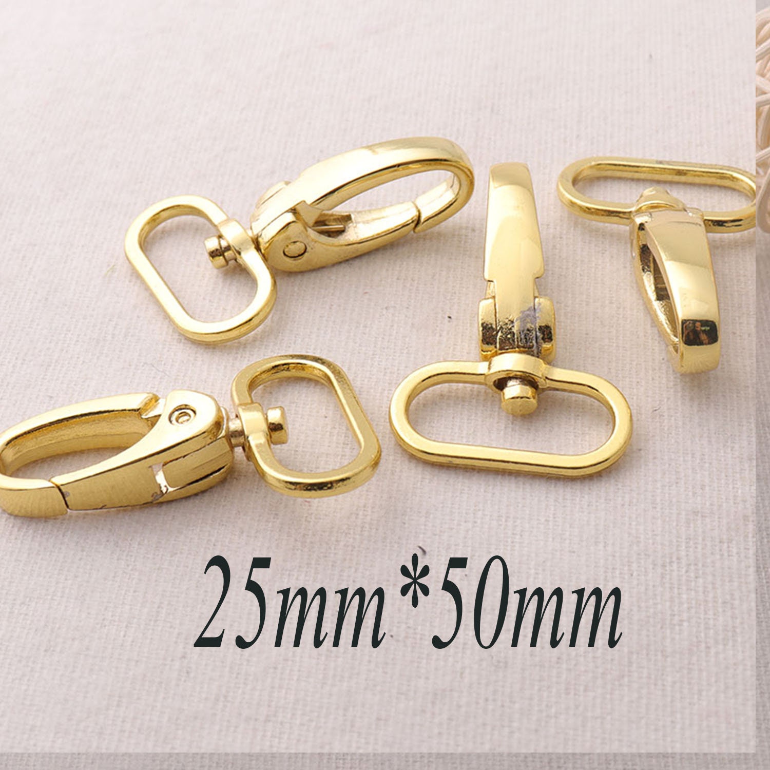 25MM Lobster Swivel ClaspsGold Lobster Clasp Large Purse Clip Etsy