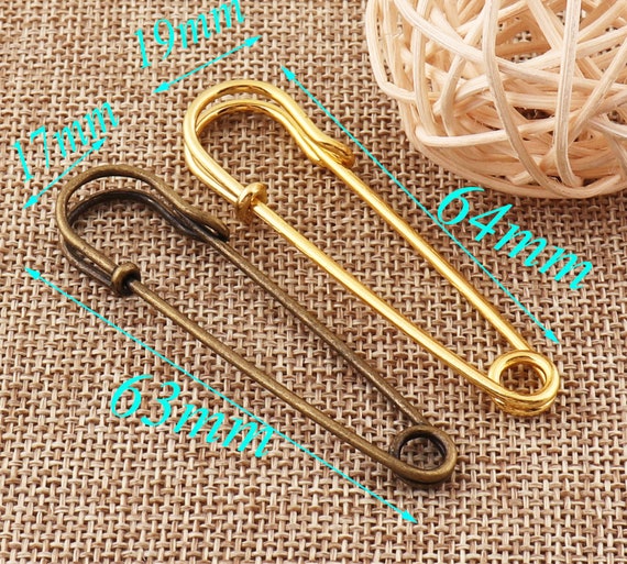 500 Spille Da Balia In Bronzo Mini 19mm TAODAN - Piccole Clip Di Fissaggio In Metallo Per Gioielli, Etichette, Cucito E Artigianato