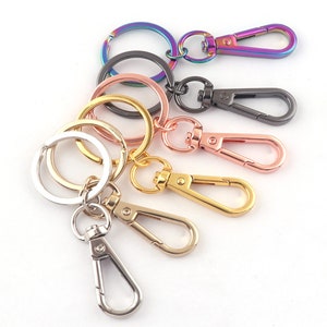 12 Pc Metal Chains Hooks Key Rings Keychain Snap Swivel Lobster Claw 12 L  Crafts, 1 - Kroger