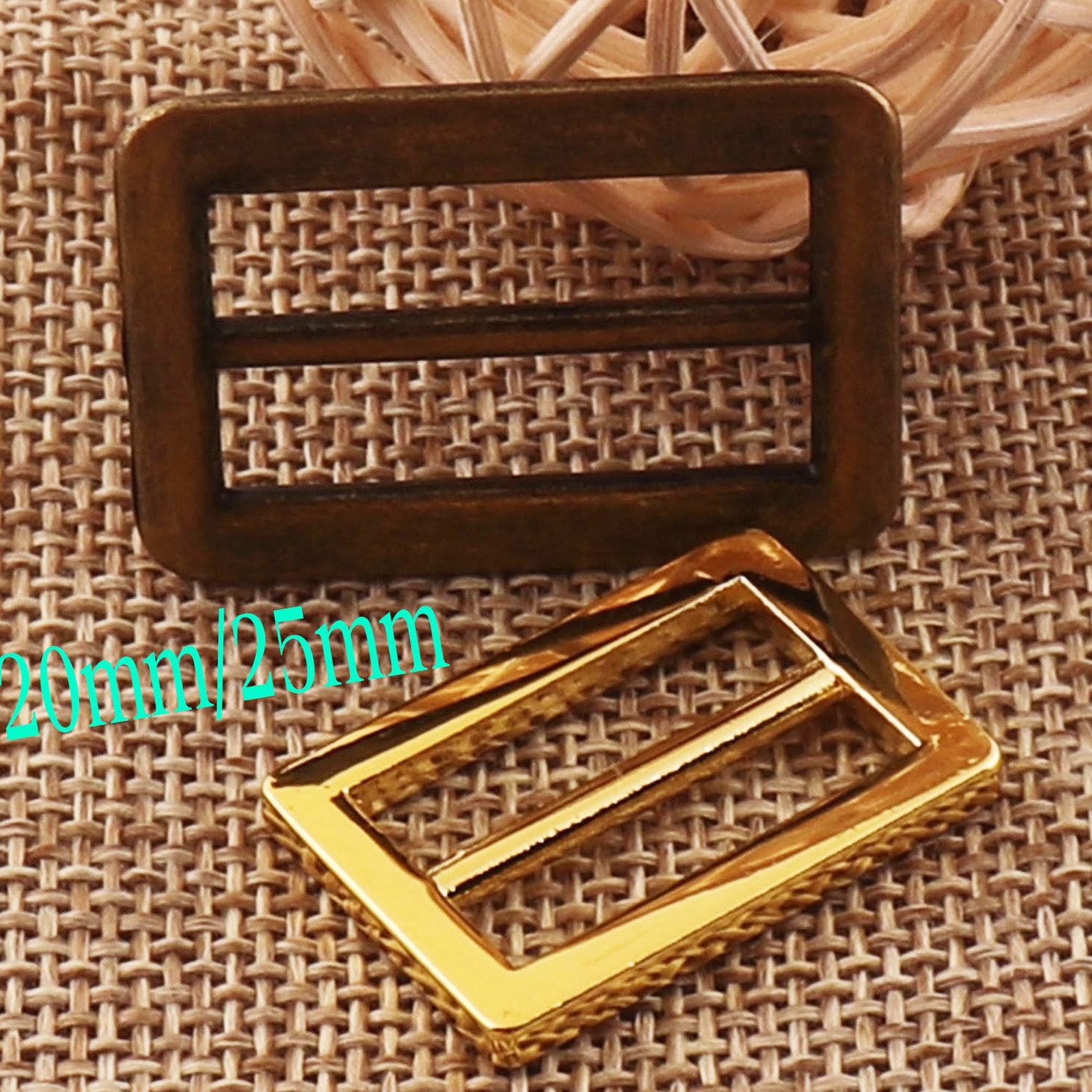 10 Pcs Slide Buckles Strap Fasteners Antique Bronze/gold Etsy