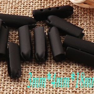 14 pcs Metal End Tips,Cord End Buckle Cap Rope Buckle,Cord Lock Craft Cord Locks,rope end Connector Buckle Replacement DIY -3mm(cr14)