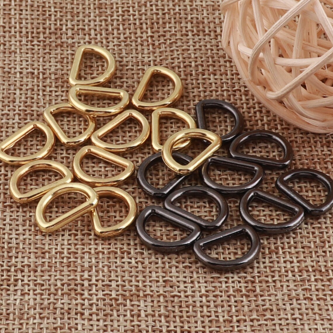 30 Pcs,mini D Ring Buckles 3/8