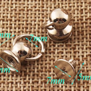 15 Pcs Metal Silver Screws,8mm Bag Screws Loop Screws,Plain Screws Extra Screws,Handle Screws Door Handle Screw,Drawer Handle Screws(se26)