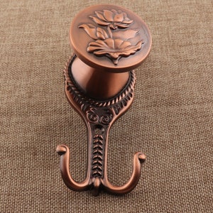 Large Vintage Hooks Cooper Hook,6" Wall Lotus Hook Vintage Hooks,Coat Hook Towel Hooks,Coat Hooks Towel Hook Wall Hooks,Decorative Hook(f1)