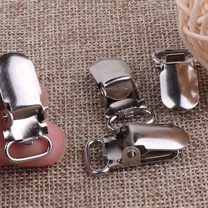 22-30 Pcs Silver/Gold MINI Suspender Clips,10mm Rectangle Clip,Holders Clip,Metal Suspenders Clips DIY Small Clip(su01)