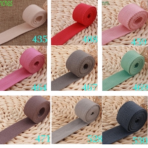 1&quot; Cotton Webbing belt webbing,25mm colorful Key Fob Webbing,Bag Purse Webbing Keychain Soft Webbing,webbing strap dog collar Webbing