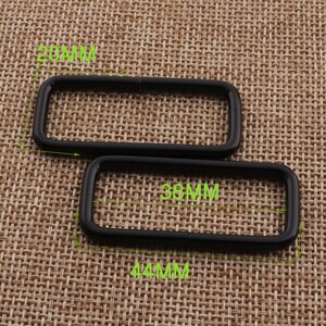 Black Rectangle Rings 10pcs 1 1/2"(38mm)webbing Purse Handbag Bag ...