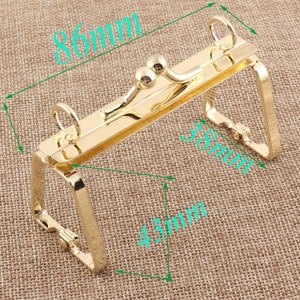 Wallet Frame,Clutch Purse Frames,86mm Gold Bag Frames,Metal Frame,Purse Frame Supply,Purse Making Supplies,Purse Frame,Bag Purse,Frame Clasp