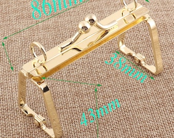 Wallet Frame,Clutch Purse Frames,86mm Gold Bag Frames,Metal Frame,Purse Frame Supply,Purse Making Supplies,Purse Frame,Bag Purse,Frame Clasp