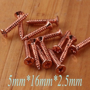 200PCS Screws, Rose Gold Screws,Bag Screws,Loop Screws,Plain Screws,Extra Screws,Handle Screws ,Door Handle Screw,Drawer Handle Screws(Is00)