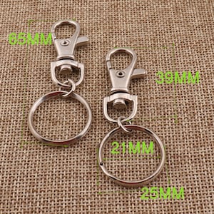 Didiseaon 20 Sets Claw Clasp Lobster Swivel Clasp Key Clips for Keychains  Jewellery Clasps Lobster Clasp Keychain Key Rings for Keychains Lobster